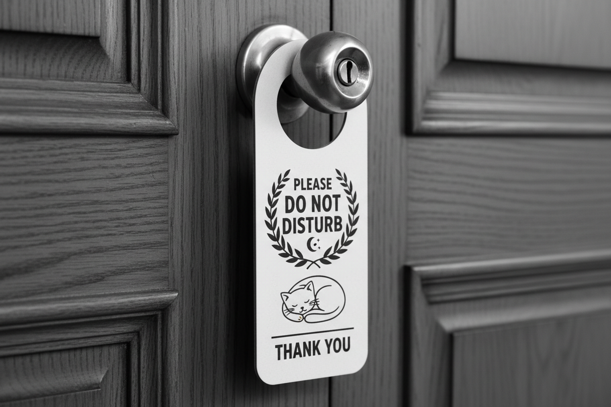 Black and White Door Hangers