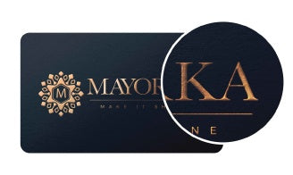 Premium 18 pt Business Cards w/ Raised Metallic Foil