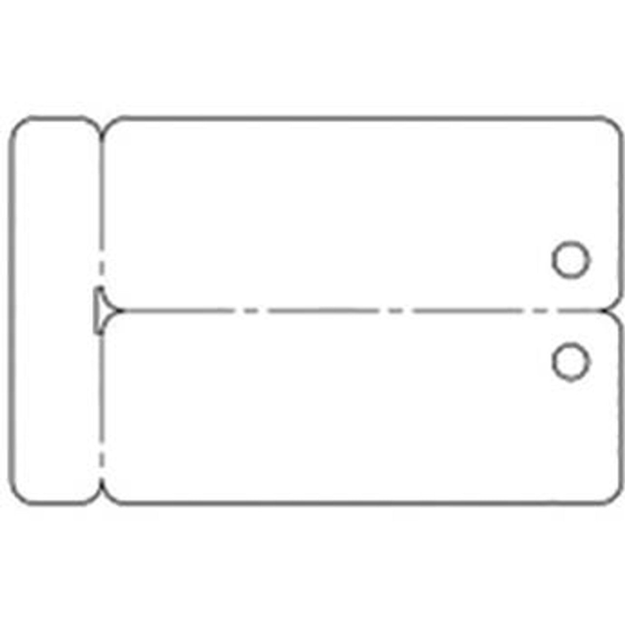 2-UP CR80/30 PVC Key Tag Cards - Qty. 500