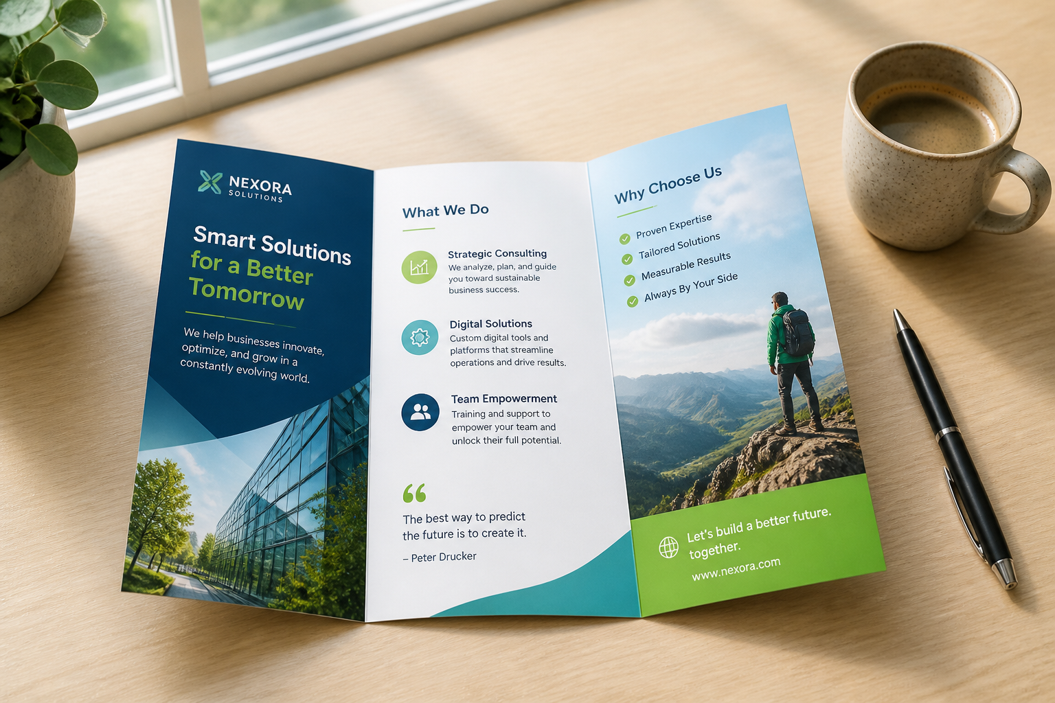 Editorial illustration for Brochure Design That Captivates and Converts