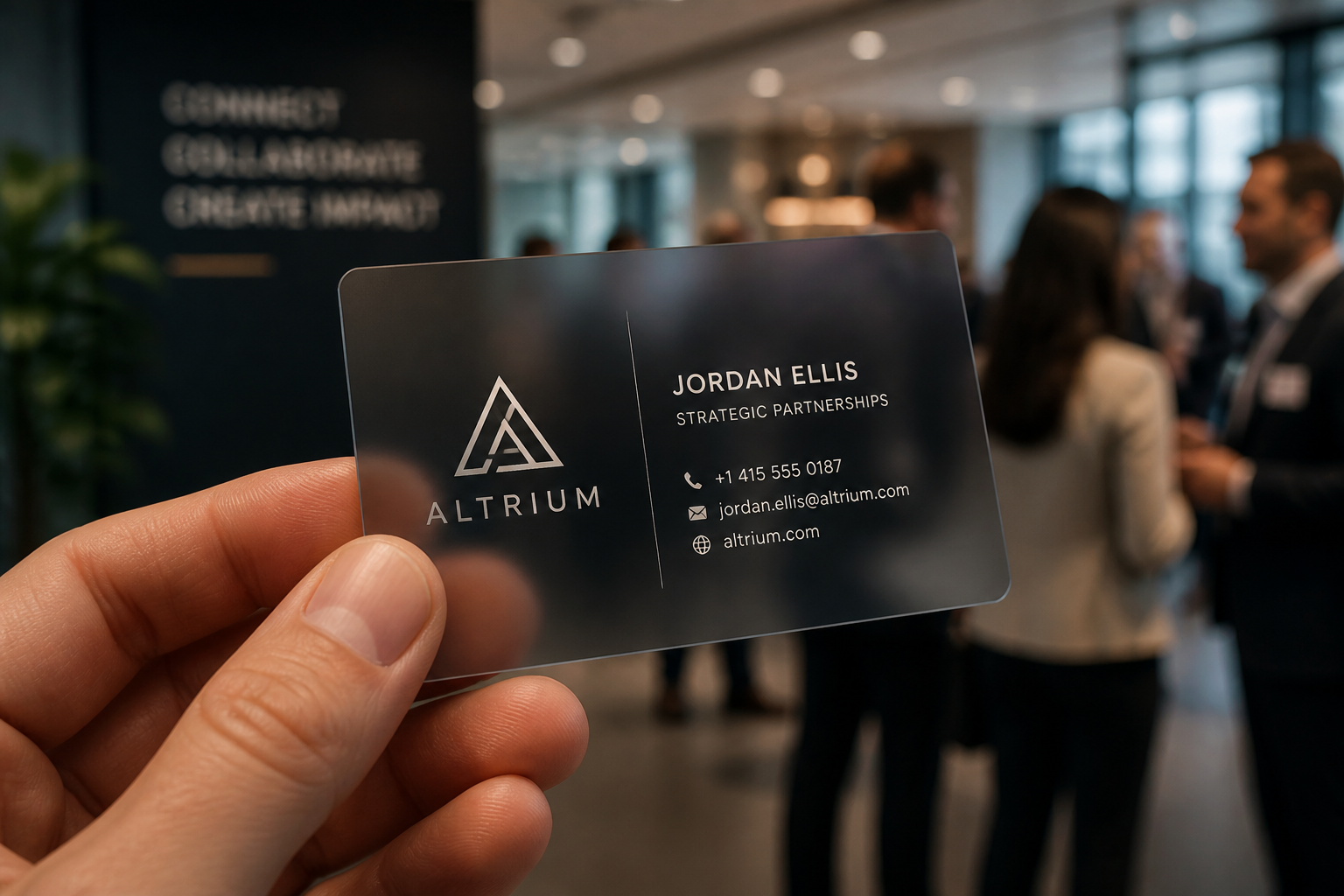 Editorial illustration for When Plastic Business Cards Justify Their Cost