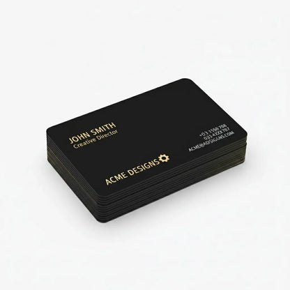Plastic Business Cards - White or Black PVC, 30 mil