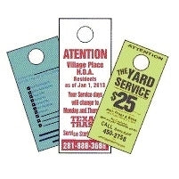 Black and White Door Hangers