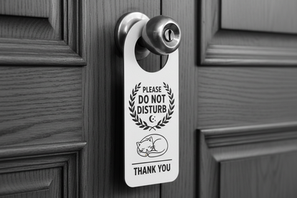Black and White Door Hangers
