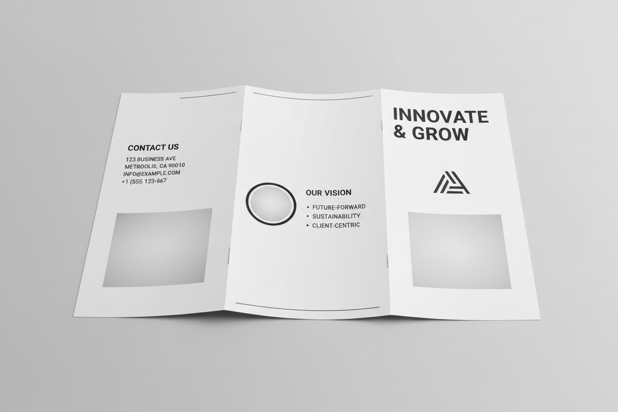 Black and White Brochures