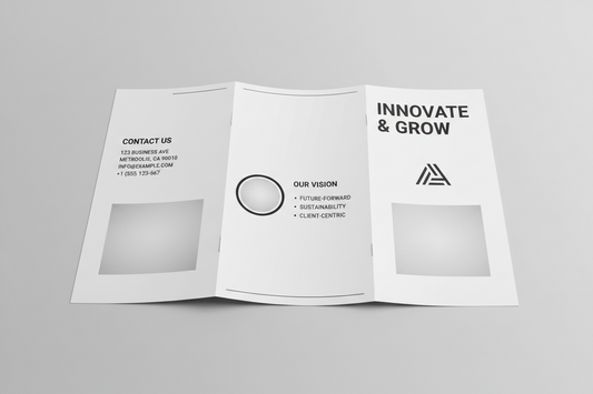 Black and White Brochures