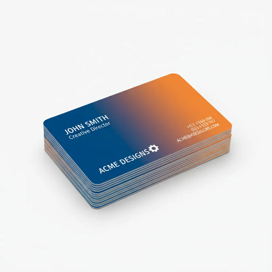 Plastic Business Cards - White or Black PVC, 30 mil