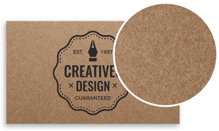Premium 18 pt Kraft Business Cards