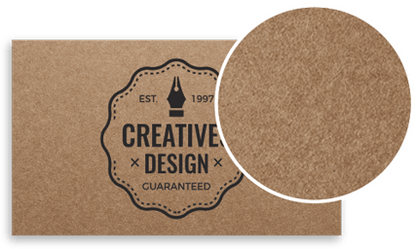 Premium 18 pt Kraft Business Cards