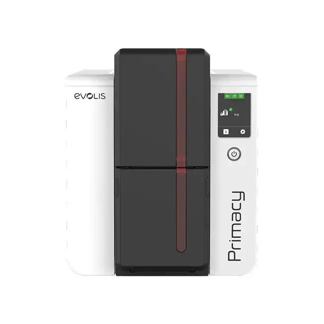 Evolis Primacy card printer with display panel for ID card printing