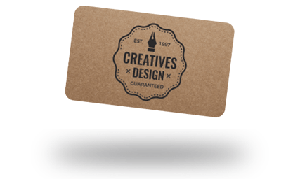 Premium 18 pt Kraft Business Cards